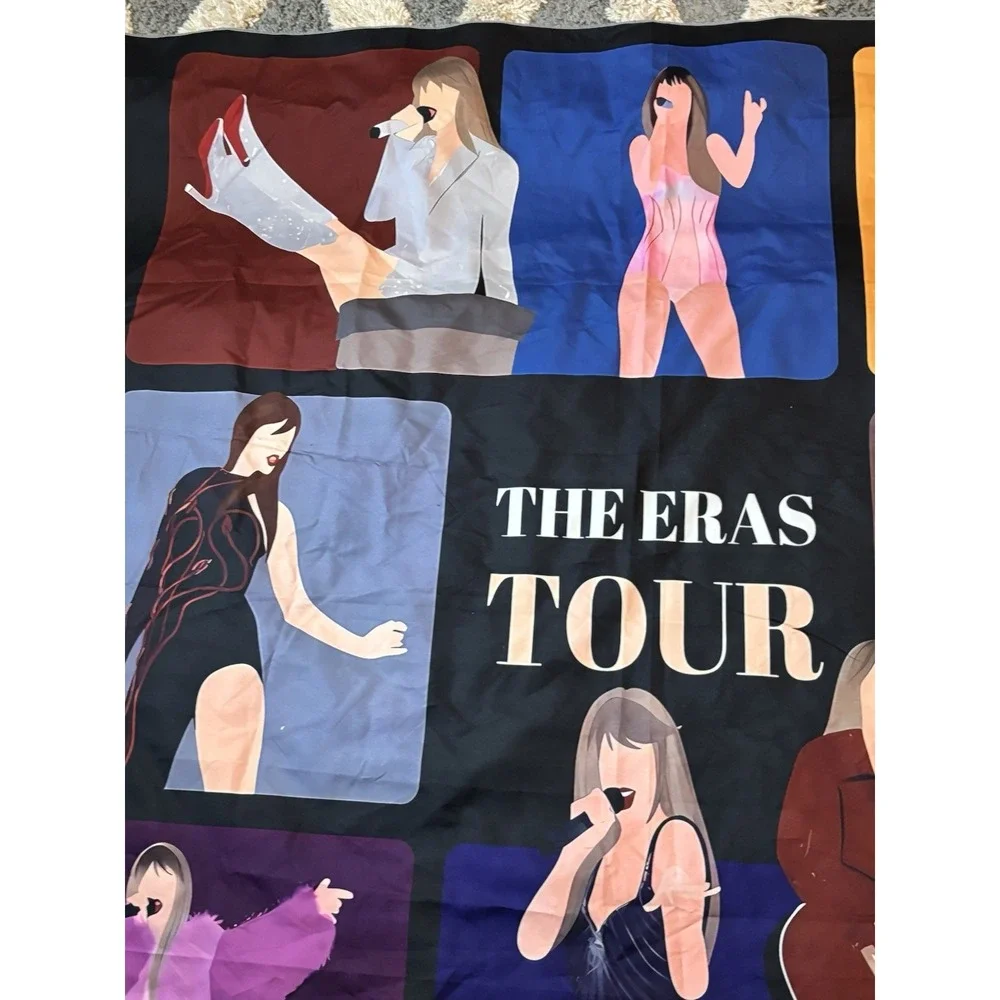 The Eras Tour Room Tapestry 59x51 Large Taylor Swift Swiftie Nostalgia Colorful
